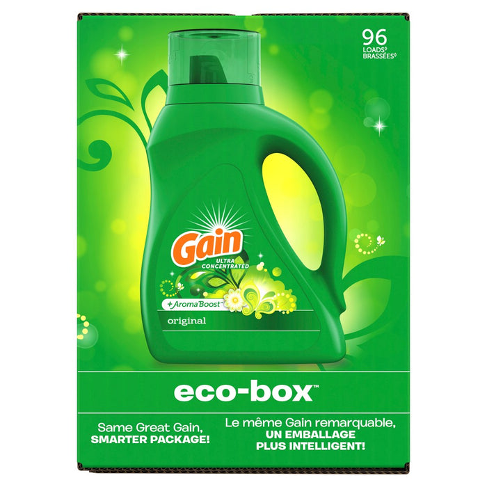Gain Original Scent Liquid Laundry Detergent Eco-Box HE Compatible - 105 fl oz