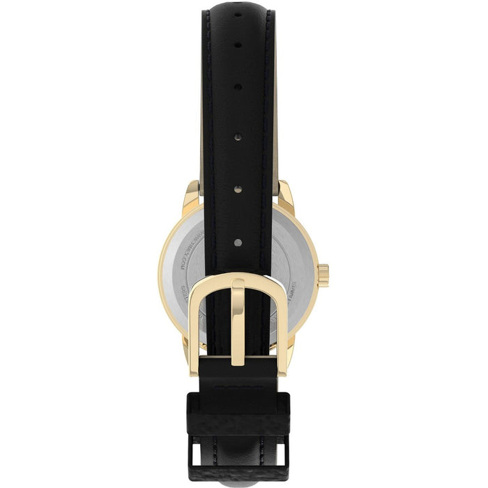 Women's Timex Easy Reader Watch with Leather Strap- Gold/Black T2H341JT