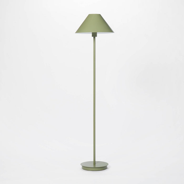Stick Metal Floor Lamp Green Iron (Includes LED Light Bulb) - Threshold designed with Studio McGee