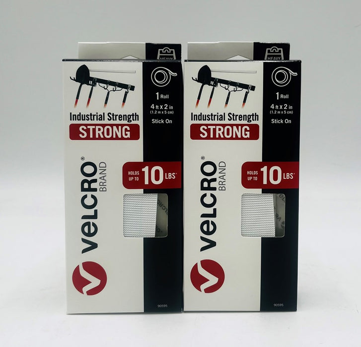 2 PACK !! VELCRO 4' x 2" Industrial Strength Tape