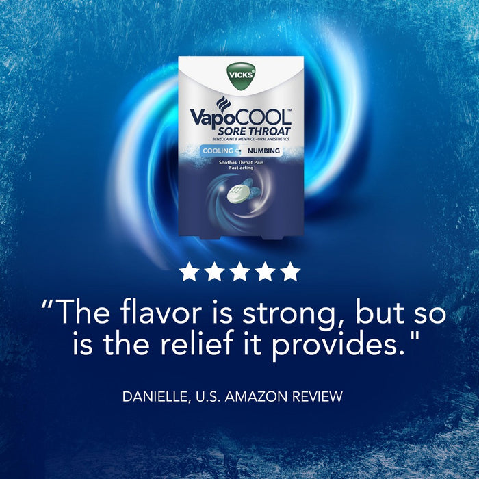 Vicks VapoCOOL Sore Throat Lozenges - 16ct