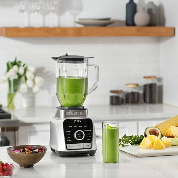 Gourmia Digital Blender with 8 Total Blend Programs, 4 Speeds & Round-Plated Tamper Gray (LOCAL PICKUP ONLY)
