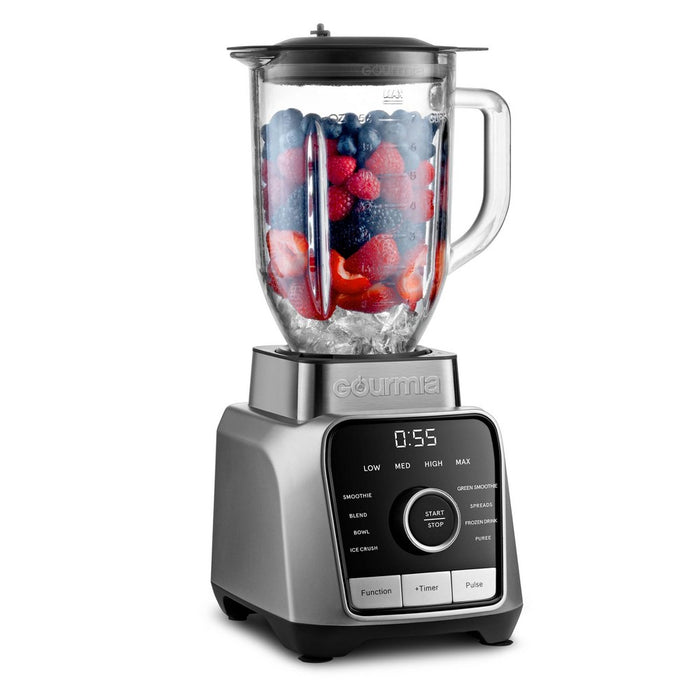 Gourmia Digital Blender with 8 Total Blend Programs, 4 Speeds & Round-Plated Tamper Gray (LOCAL PICKUP ONLY)