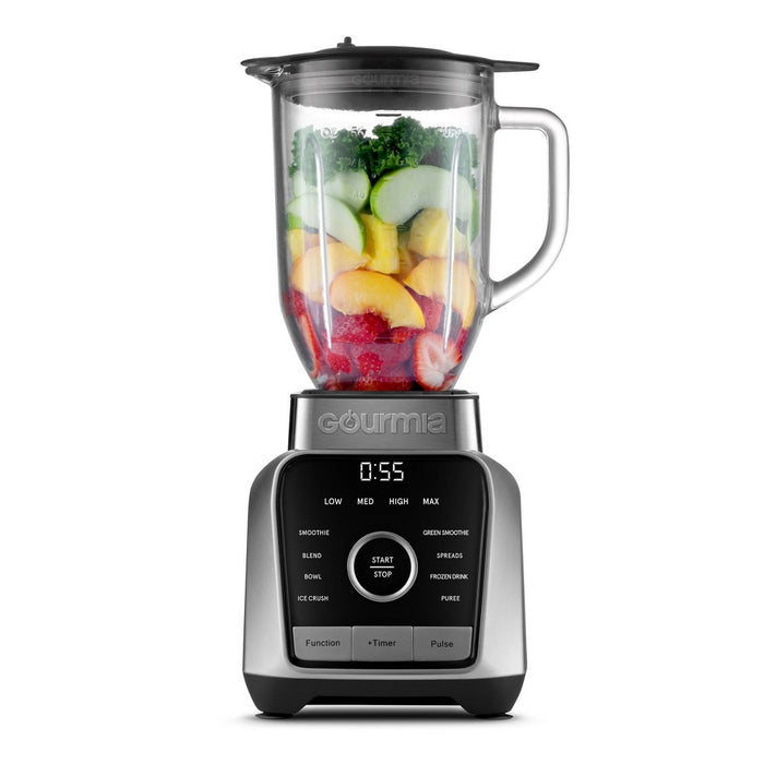 Gourmia Digital Blender with 8 Total Blend Programs, 4 Speeds & Round-Plated Tamper Gray (LOCAL PICKUP ONLY)