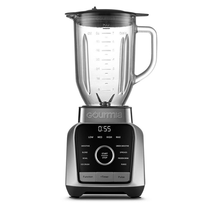Gourmia Digital Blender with 8 Total Blend Programs, 4 Speeds & Round-Plated Tamper Gray (LOCAL PICKUP ONLY)