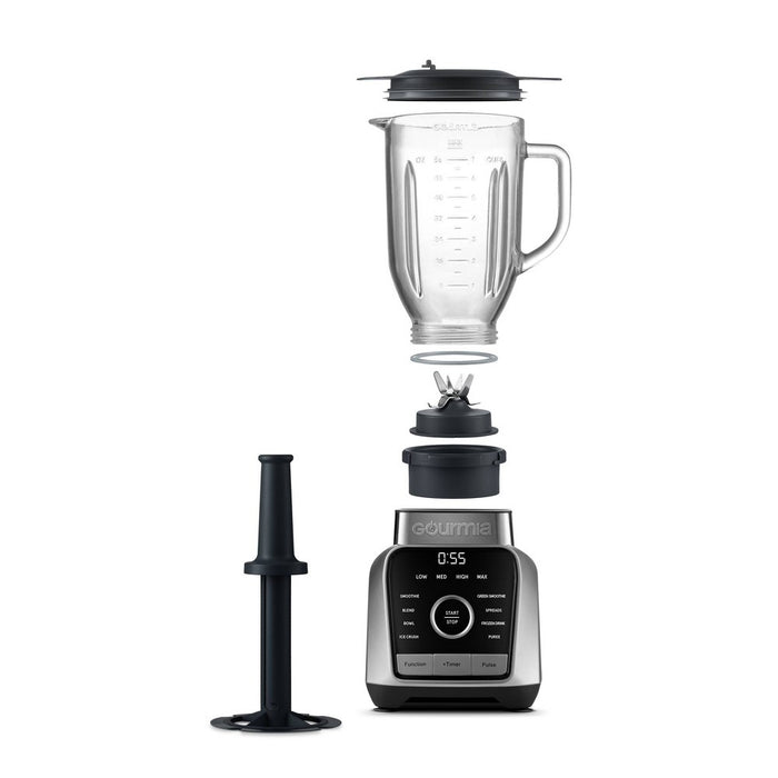 Gourmia Digital Blender with 8 Total Blend Programs, 4 Speeds & Round-Plated Tamper Gray (LOCAL PICKUP ONLY)