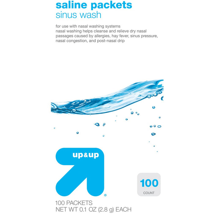 Saline Packets - 100ct - up & up