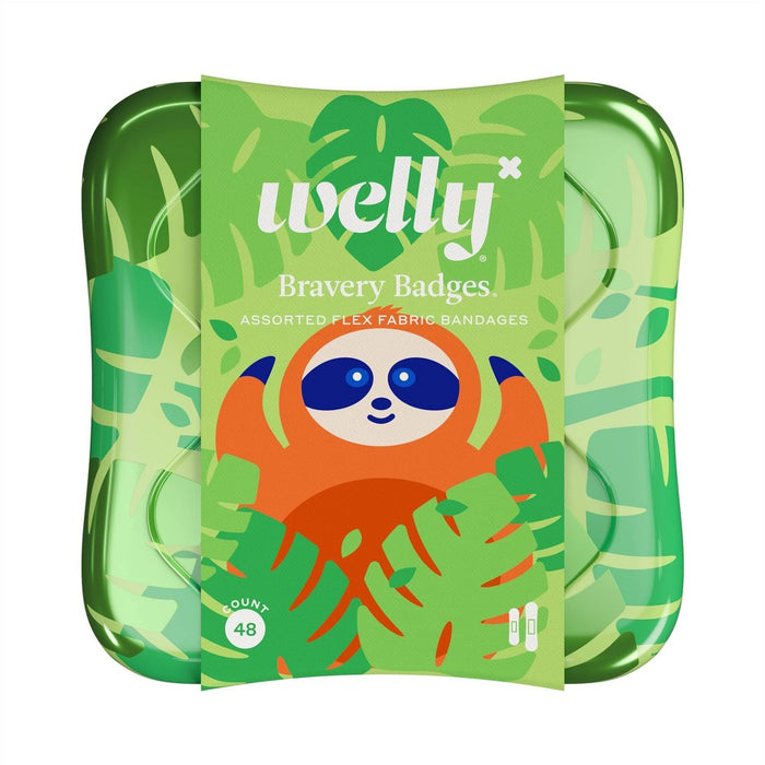 Welly Assorted Kids - Peculiar Pets Llama, Narwhal, Sloth - Adhesive Bandages - 48ct