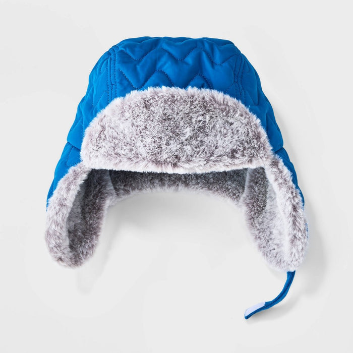 Baby Boys' Quilted Trapper Hat - Cat & Jack Blue 12-24M