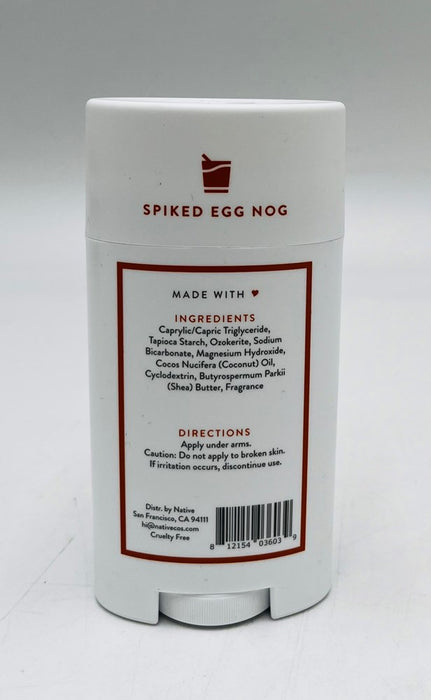 Native Deodorant - Limited Edition Holiday - Spiked Egg Nog - Aluminum Free - 2.65 oz