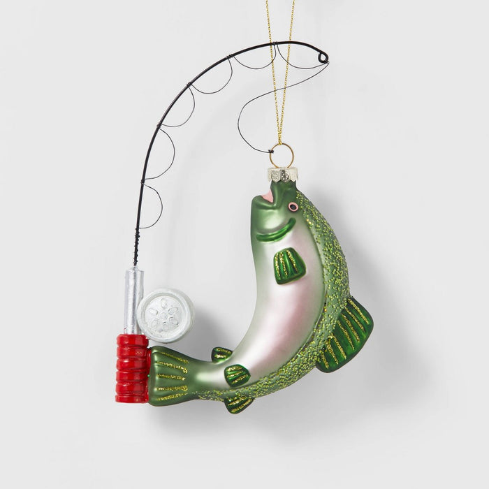 Glass Fishing Christmas Tree Ornament - Wondershop