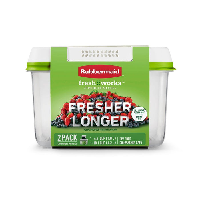 Rubbermaid 4pc Freshworks Set Green