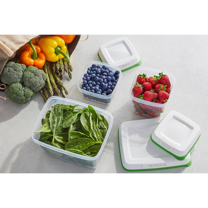 Rubbermaid 4pc Freshworks Set Green
