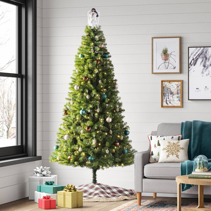 7.5' Pre-lit LED Alberta Spruce Artificial Christmas Tree Warm White Lights - Wondershop (LOCAL PICKUP ONLY)