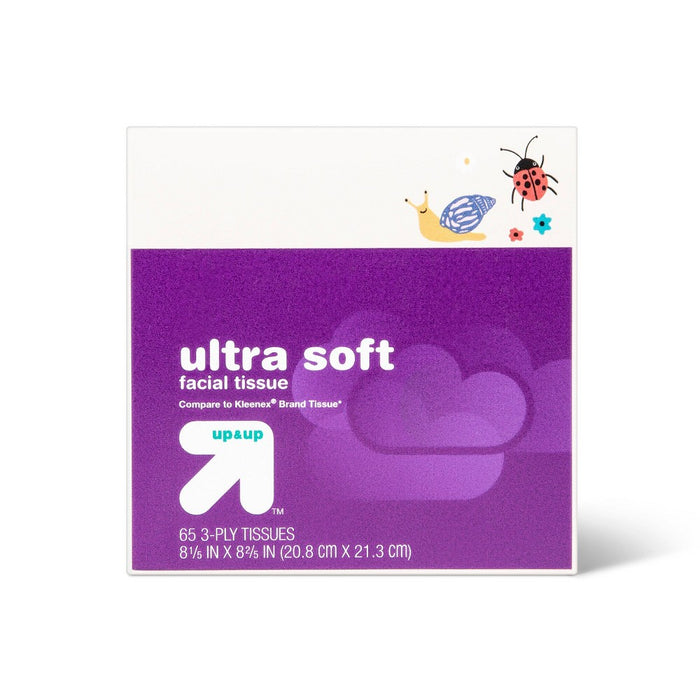 Back-to-School Ultra Soft Facial Tissue - Bugs - 65ct - up & up