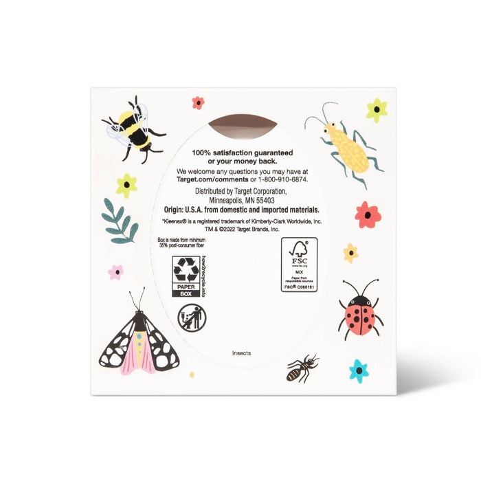 Back-to-School Ultra Soft Facial Tissue - Bugs - 65ct - up & up
