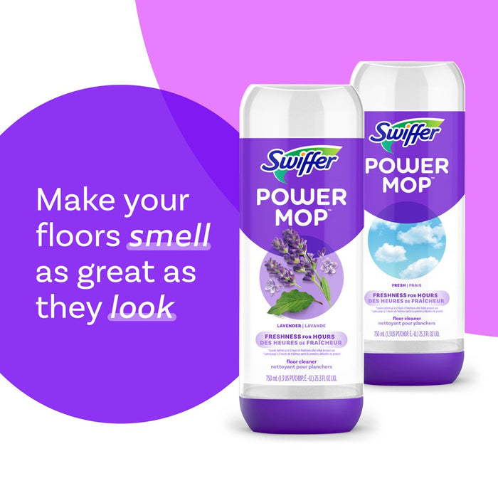 Swiffer Lavender Power Mop Floor Cleaning Solution - 25.3 fl oz/1ct