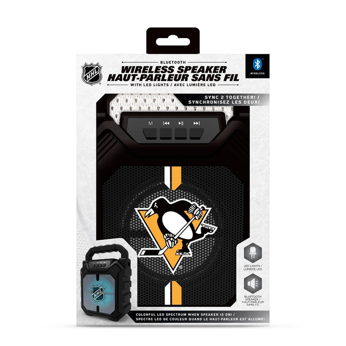 NHL Pittsburgh Penguins Large LED Bluetooth Speaker