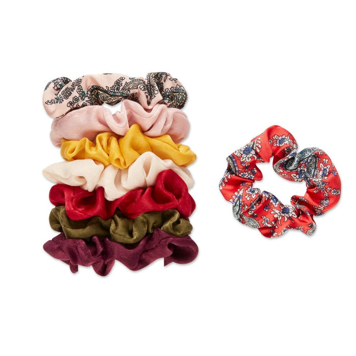 scunci Small Hair Tie Scrunchies - Berry Pink - 8ct