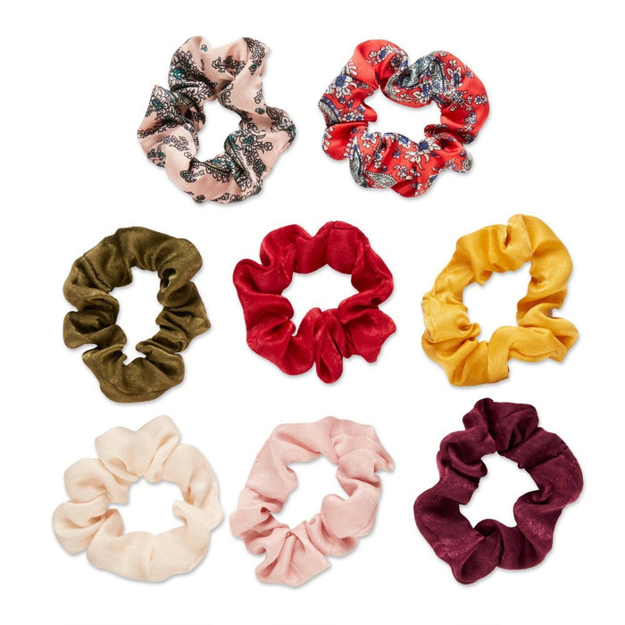 scunci Small Hair Tie Scrunchies - Berry Pink - 8ct