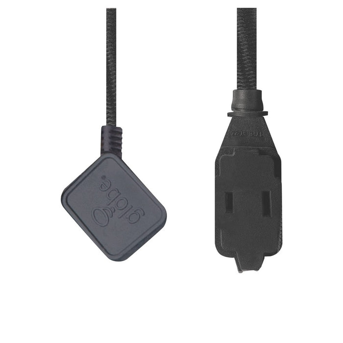 Globe Electric 9' 3 Outlet Extension Cord Black