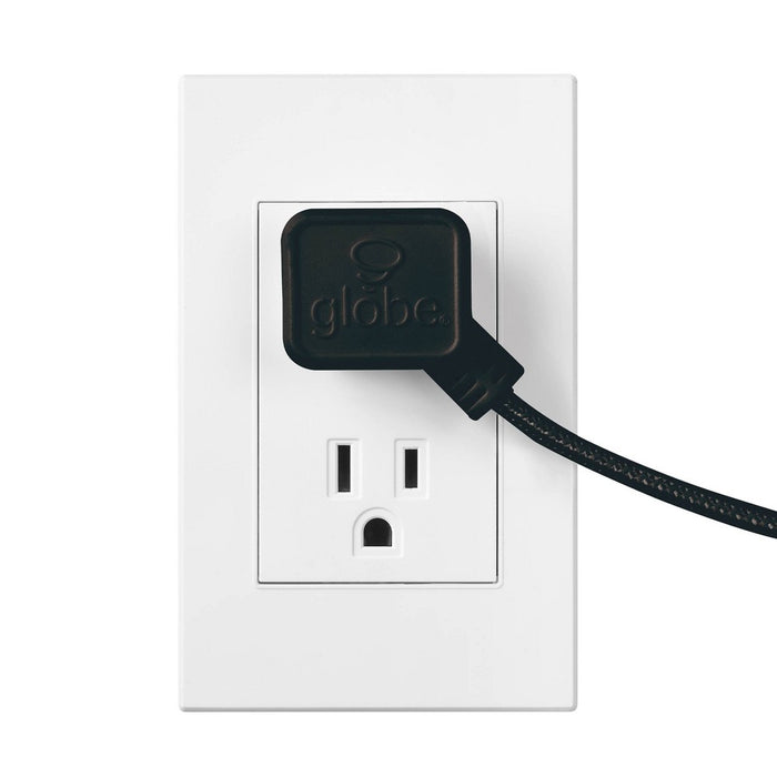 Globe Electric 9' 3 Outlet Extension Cord Black