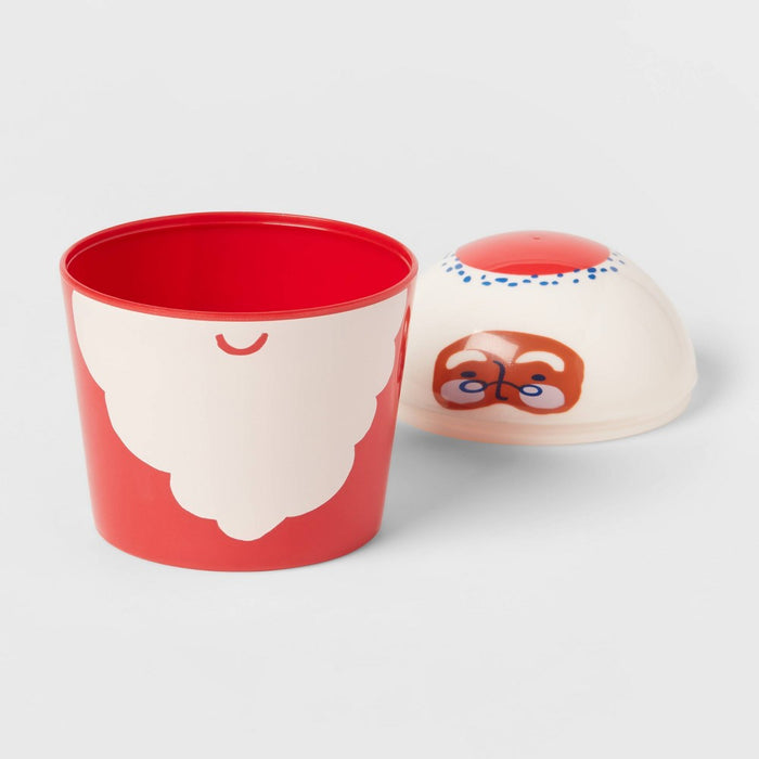 10oz Plastic Santa Snack Cup - Wondershop