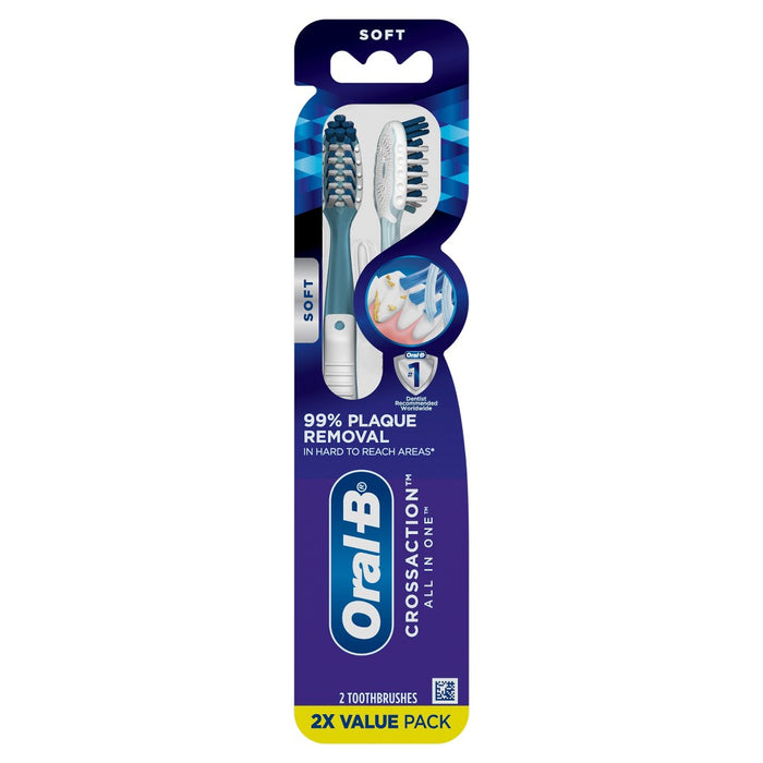 Oral-B CrossAction Soft Toothbrush - 2ct
