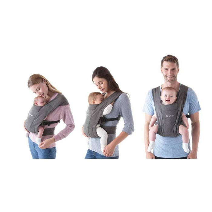 Ergobaby Embrace Cozy Knit Newborn Carrier for Babies - Heather Gray