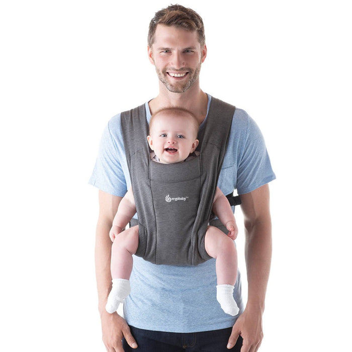 Ergobaby Embrace Cozy Knit Newborn Carrier for Babies - Heather Gray