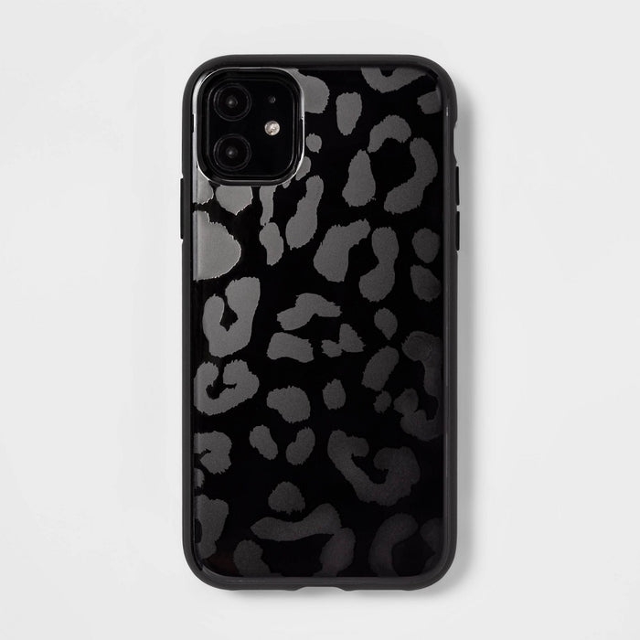 Apple iPhone 11/XR Case - heyday Black Leopard Print