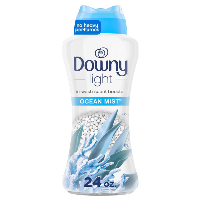 Downy Light Ocean Mist Laundry Scent Booster Beads for Washer with No Heavy Perfumes - 24oz