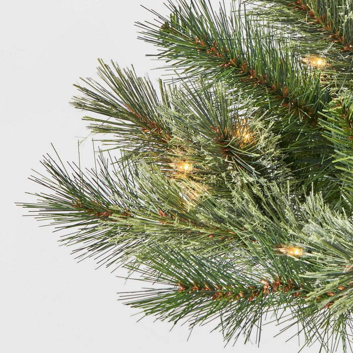 2pc 3' Pre-Lit Virginia Pine Potted Mini Artificial Christmas Tree Clear Lights - Wondershop (LOCAL PICKUP ONLY)