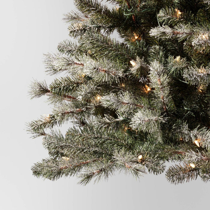 7' Pre-lit Lightly Flocked Douglas Fir Artificial Christmas Tree Clear Lights - Wondershop (LOCAL PICKUP ONLY)