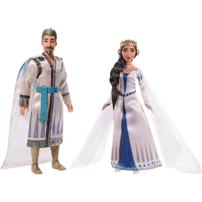 Disney Wish King Magnifico & Queen Amaya of Rosas Dolls 2-Pack