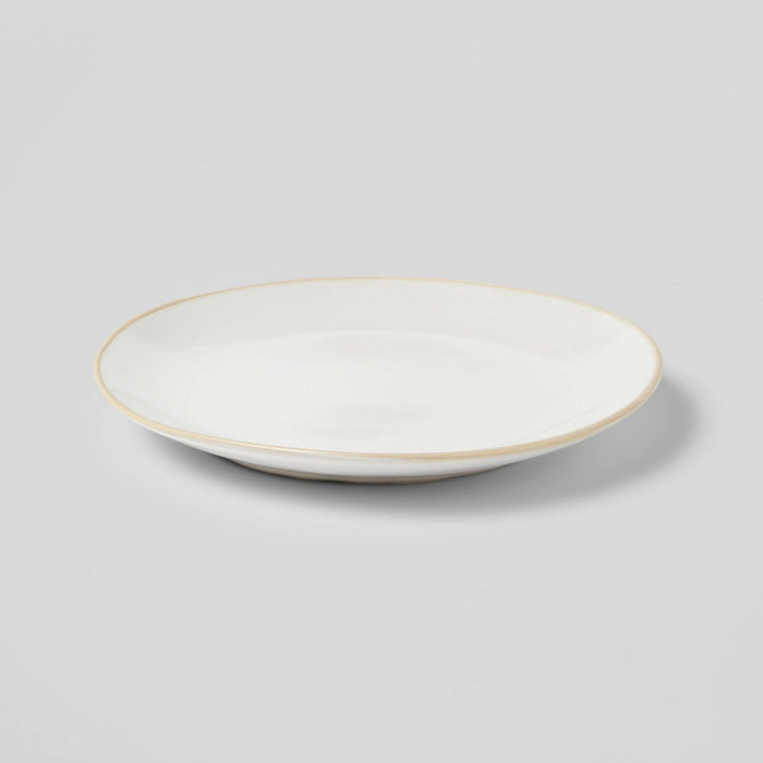 8" Stoneware Wetherfield Salad Plate White - Threshold