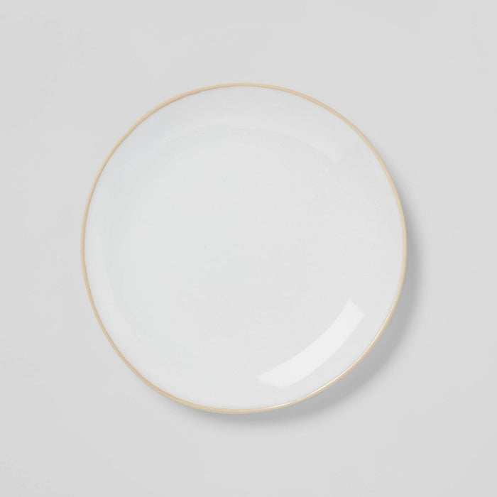 8" Stoneware Wetherfield Salad Plate White - Threshold