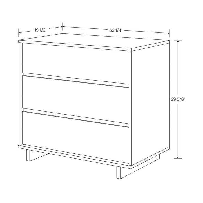 Modern 3 Drawer Dresser Espresso - Room Essentials (LOCAL PICKUP ONLY)