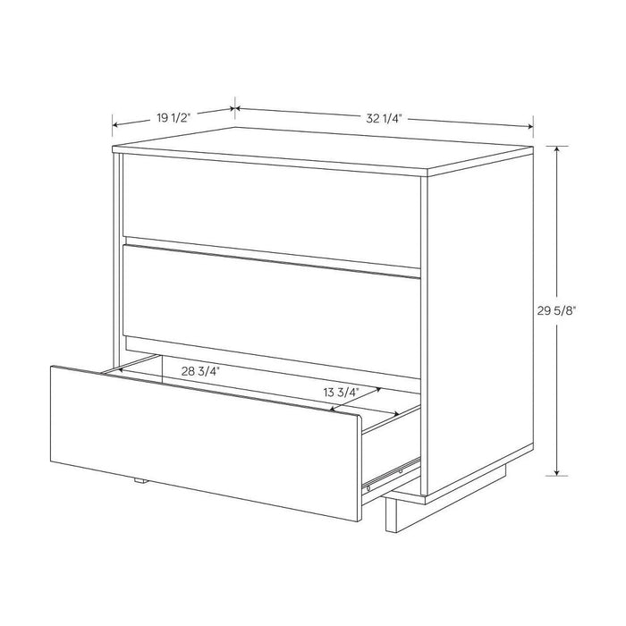 Modern 3 Drawer Dresser Espresso - Room Essentials (LOCAL PICKUP ONLY)
