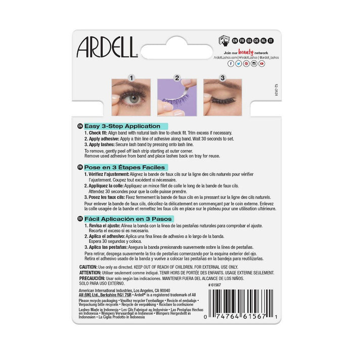 Ardell Professional Natural 110 Eyelash Multipack - Black - 5pr