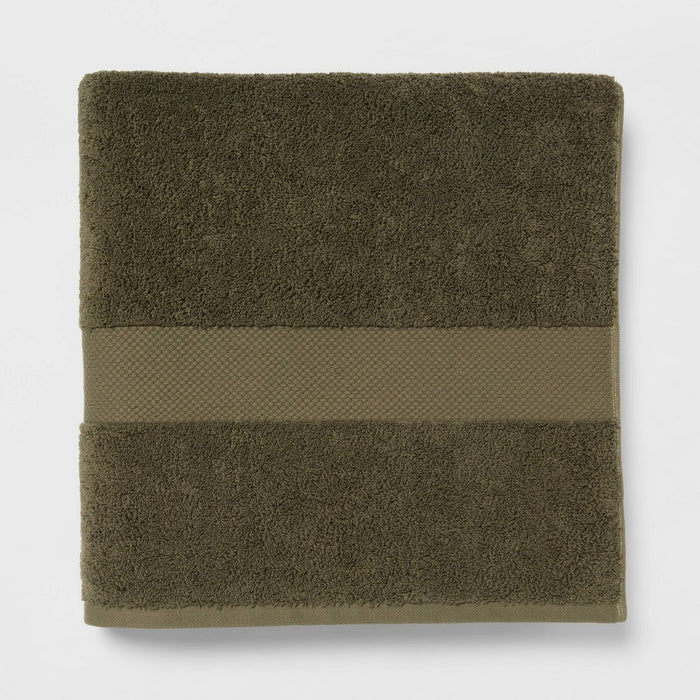 Performance Plus Oversized Bath Towel Dark Green - Threshold