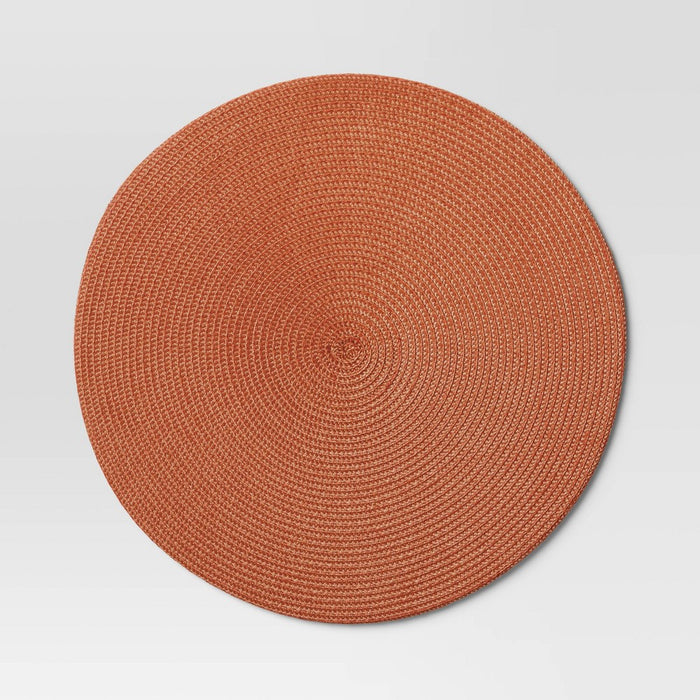 Polyround Charger Placemat Orange - Threshold