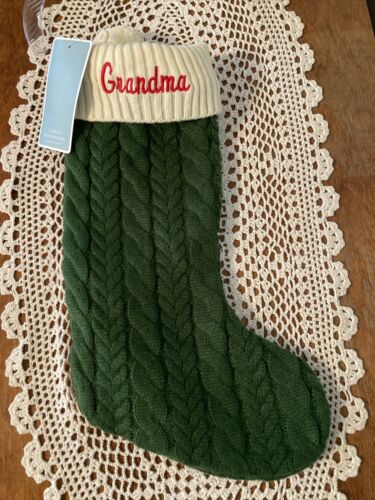 Component 8" Knit Monogram Mini Stocking Red - H