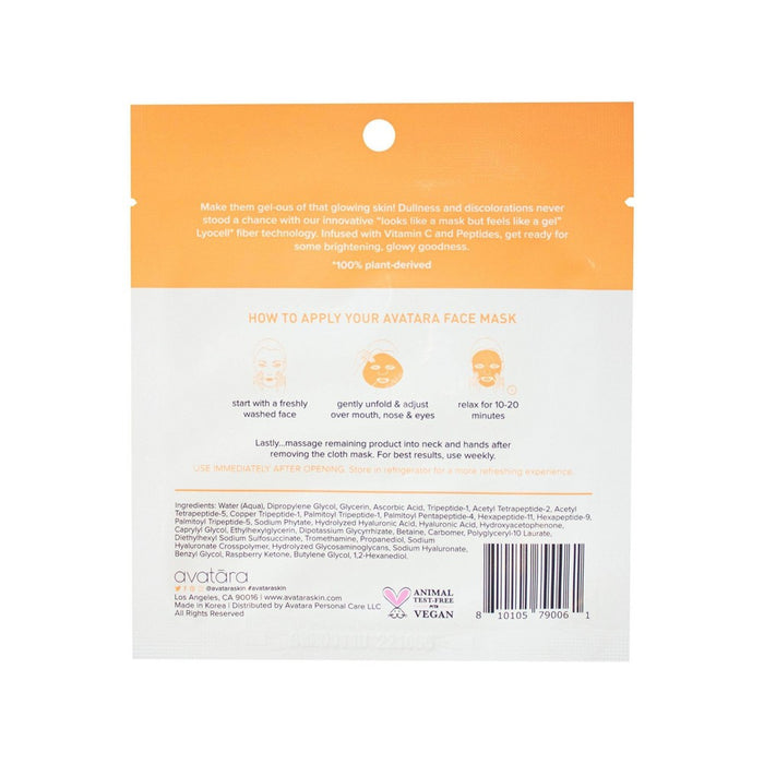 Avatara Vitamin C Water Gel Face Mask - 0.71oz