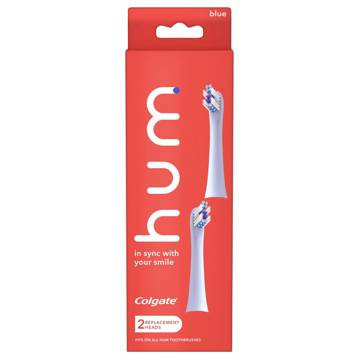 hum by Colgate Replacement Toothbrush Heads for Smart Toothbrush - Blue - 2ct