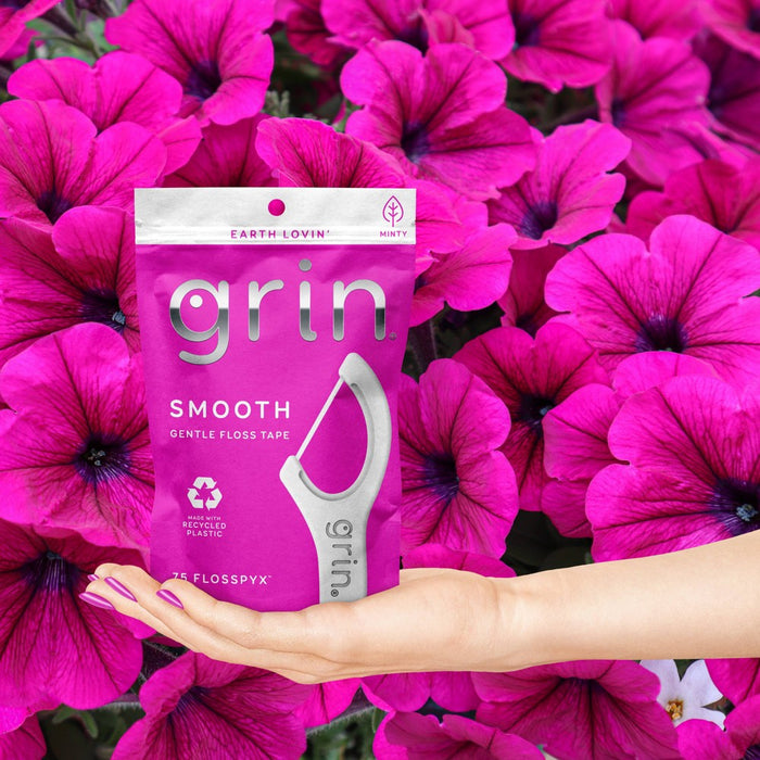 Grin Oral Care SmoothFlosspyx - Minty - 75ct