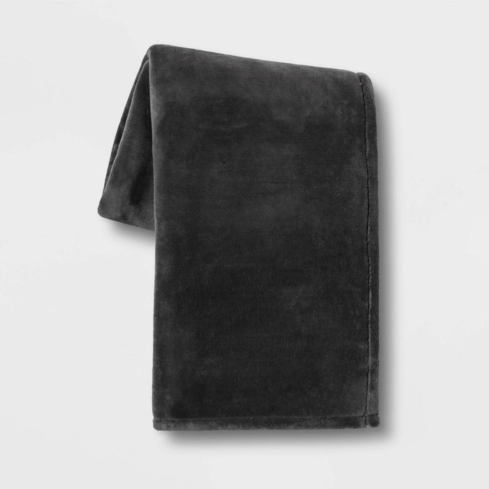 Oversized Primalush Throw Blanket Gray - Threshold
