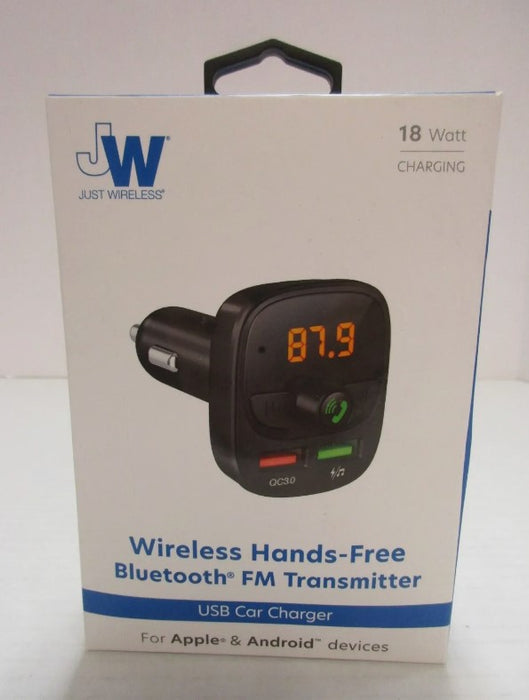Just Wireless Bluetooth FM Transmitter - Black