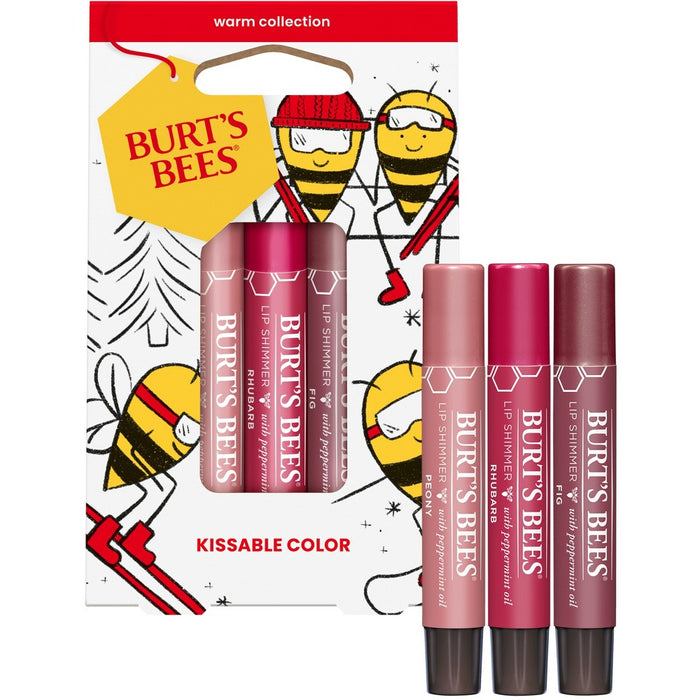 Burt's Bees Kissable Color Warm Gift Set - 3pc