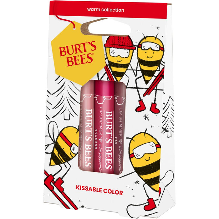 Burt's Bees Kissable Color Warm Gift Set - 3pc